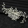 ABOOFAN Flower Bridal Hair Comb Elegant Rhinestone Headpiece for Weddings Versatile Hair Accessories for Brides and Bridesmaids for Engagements and Special Occasions White view 3