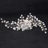 ABOOFAN Flower Bridal Hair Comb Elegant Rhinestone Headpiece for Weddings Versatile Hair Accessories for Brides and Bridesmaids for Engagements and Special Occasions White view 4
