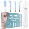 High Frequency Facial Wand - UUPAS Portable Handheld 4 in 1 Blue High Frequency Skin Facial Machine with 4 Pcs Different Blue Tubes for Home Use Face Device view 1