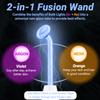 High Frequency Facial Wand - UUPAS Portable Handheld 4 in 1 Blue High Frequency Skin Facial Machine with 4 Pcs Different Blue Tubes for Home Use Face Device view 3