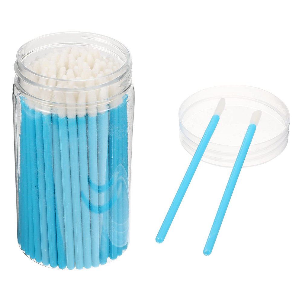 Beaupretty 100pcs Disposable Lip Brush Applicator for Makeup Travel- Lip Brushes for Lipstick Gloss and Concealer Application