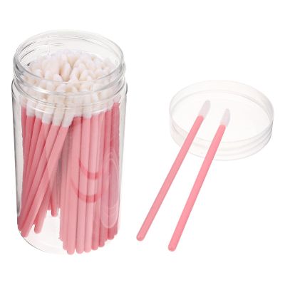 Beaupretty 100pcs Disposable Lipstick Applicator Brush Convenient Makeup Tool for Precise Lip Application Portable Travel for Home and