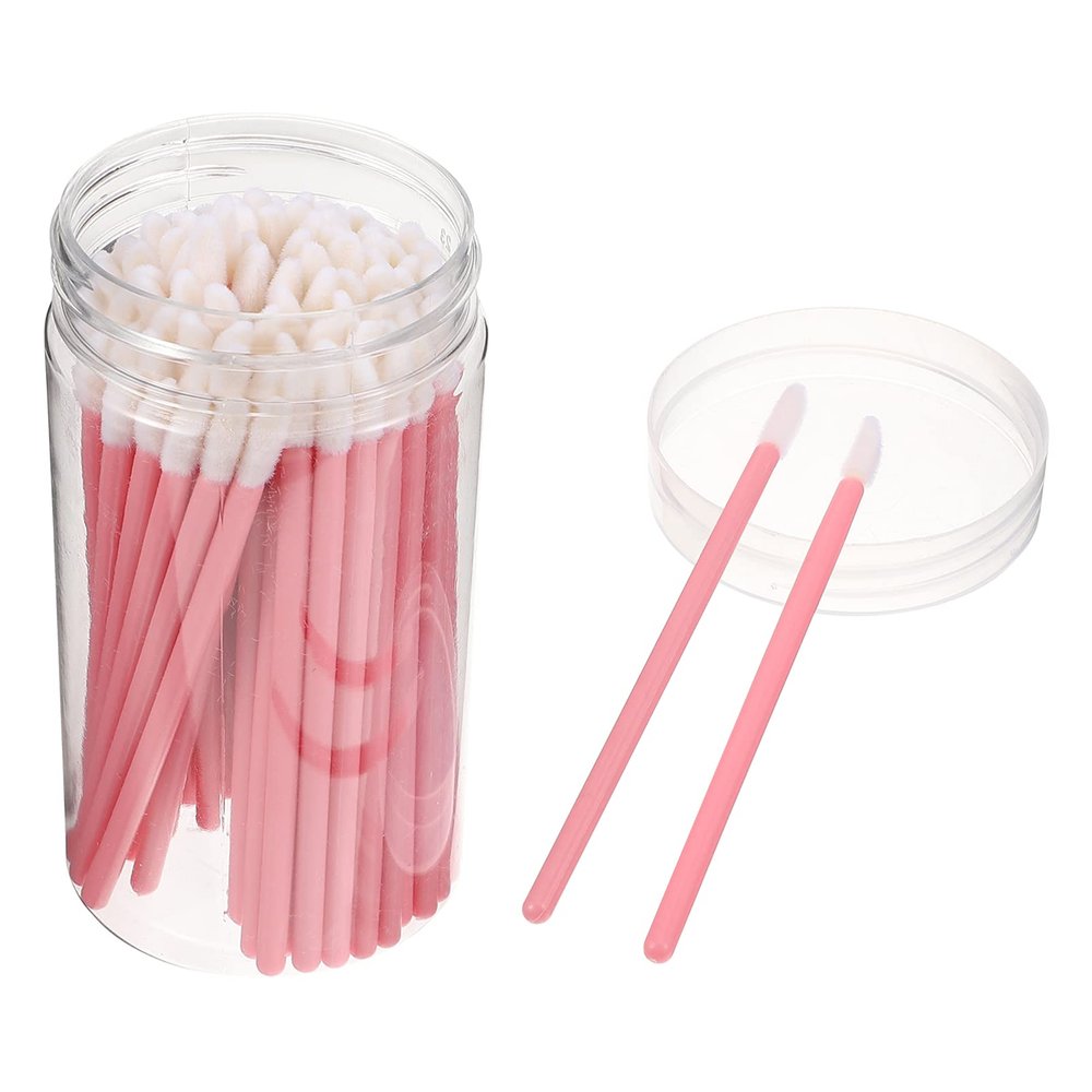 Beaupretty 100pcs Disposable Lipstick Applicator Brush Convenient Makeup Tool for Precise Lip Application Portable Travel for Home and