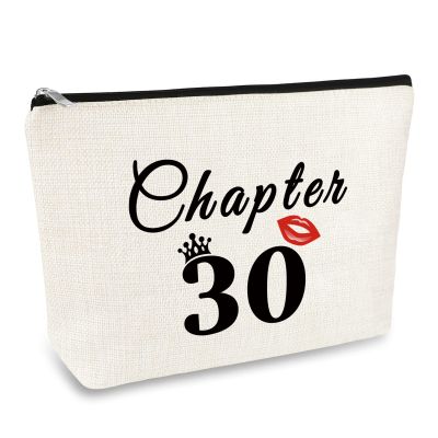30th Birthday Gifts for Women Makeup Bag 30 Years Old Birthday Gifts for Friend Sister Wife Aunt Coworker Cosmetic Bag 1992 Birthday Gift Ideas Happy Birthday Gifts for Her Travel Cosmetic Pouch
