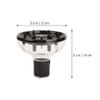 FOMIYES Hair Diffuser Attachment for Blow Dryer Professional Portable Design for Natural Curls and Waves and Easy to Use Fit for Hair Types view 2