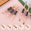 Double-Ended Acrylic Nail Art Brushes Set, Etercycle Gel Polish Nail Art Design Pen Painting Tools Nail Art Liner Brush and Nail Dotting Pen for Acrylic Application Salon at Home DIY Manicure  (black 1) view 2