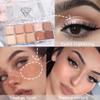 AMY'S DIARY 10 Colors Eyeshadow Palette, High Pigmented, Blendable Long Lasting Neutral Eye Palette (11) view 3