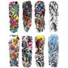 Fake Fish Sleeve Tattoo Stickers Full Arm Fish Flower Temporary Tattoos Sleeves for Adult Kids Women Makeup,8-Sheet view 1