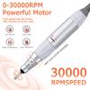 Acrylic Nail Drill-Electric Nail Drill 30000 RPM Electric Nail File with Foot Pedal E File Manicure Set, Nail Grinder for Gel Nails Efile with Drill Bits view 2