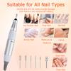 Acrylic Nail Drill-Electric Nail Drill 30000 RPM Electric Nail File with Foot Pedal E File Manicure Set, Nail Grinder for Gel Nails Efile with Drill Bits view 3