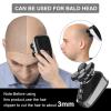 Head Shavers for Bald Men, 5 in 1 Men's Electric Shaver Kit LCD Rechargeable Waterproof Razor Hair Trimmer Bald Shaving Machine Nose Hair Trimmer (Color : 5-in1-black-set) view 4