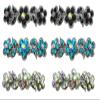 JCGY Set of 6-6 Count - Hair Barrettes Small French Clip Barrettes Sparkly Crystals 6 Colors 1338-6d4 view 1
