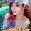 Yeweian White Face Body Glitter, Singer Concerts Music Festival Rave Accessories, Mermaid Face Glitter Gel, Sparkling Holographic Chunky Glitter for Lip Eye Hair Body Glitter Makeup, 50ML(06 White) view 2