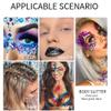 Yeweian White Face Body Glitter, Singer Concerts Music Festival Rave Accessories, Mermaid Face Glitter Gel, Sparkling Holographic Chunky Glitter for Lip Eye Hair Body Glitter Makeup, 50ML(06 White) view 4