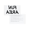 10 x Fun Area Tattoo - Lettering in Black - Sexy Kinky Fetisch Tattoo (10) view 2