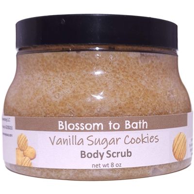 Vanilla Sugar Cookies Body Scrub (8 Ounce) - Signature Fragrance - Smooths & Refreshes With Natural Exfoliation with a Mouth Watering Bakery Scent