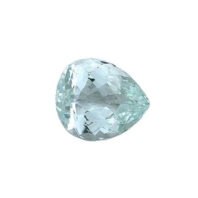 13.31 Carat Enlongated Pear Natural No Irradiation Brazilian Sky Blue Topaz
