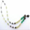 52.90 Ct Temporary Strung Citrine Smoky Quartz Green Agate Briolette Gem Strand view 2
