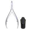 GERMANIKURE Professional Cuticle Nipper in Leather Case, Double Sharpened, Single Spring, Ethically Made in Solingen Germany view 1
