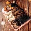 GUOXI Hair Scrunchies For Women,Brown Accessories Set,Seamless Nylon Soft Elastic Ties,Ropes Ponytail Holder Bands Thick and Curly805PCS view 3
