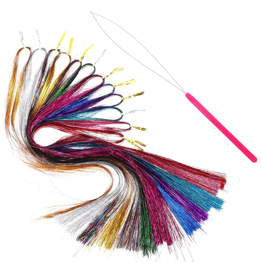 1 Set Hair Extension Wire Delicate Hairpiece Hair Extension Clip Hair Accessory Hairpiece Colorful Hair Extensions Eye-catching Wigs & Accessories