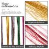 1 Set Hair Extension Wire Delicate Hairpiece Hair Extension Clip Hair Accessory Hairpiece Colorful Hair Extensions Eye-catching Wigs & Accessories view 2