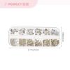 FRCOLOR Nail Art Decorations Iridescent Special Shape Nail Diamonds for Manicure Crafts Projects Sparkling Rhinestone Ornaments and Creative Decor view 2