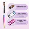 Acrylic Nail Brush - 100% Kolinsky Sable Hair Brush for Acrylic Application - Professional Salon-Grade Tools with Box for Nail Art, Extensions & 3D Carving (Gradient, #10) view 3
