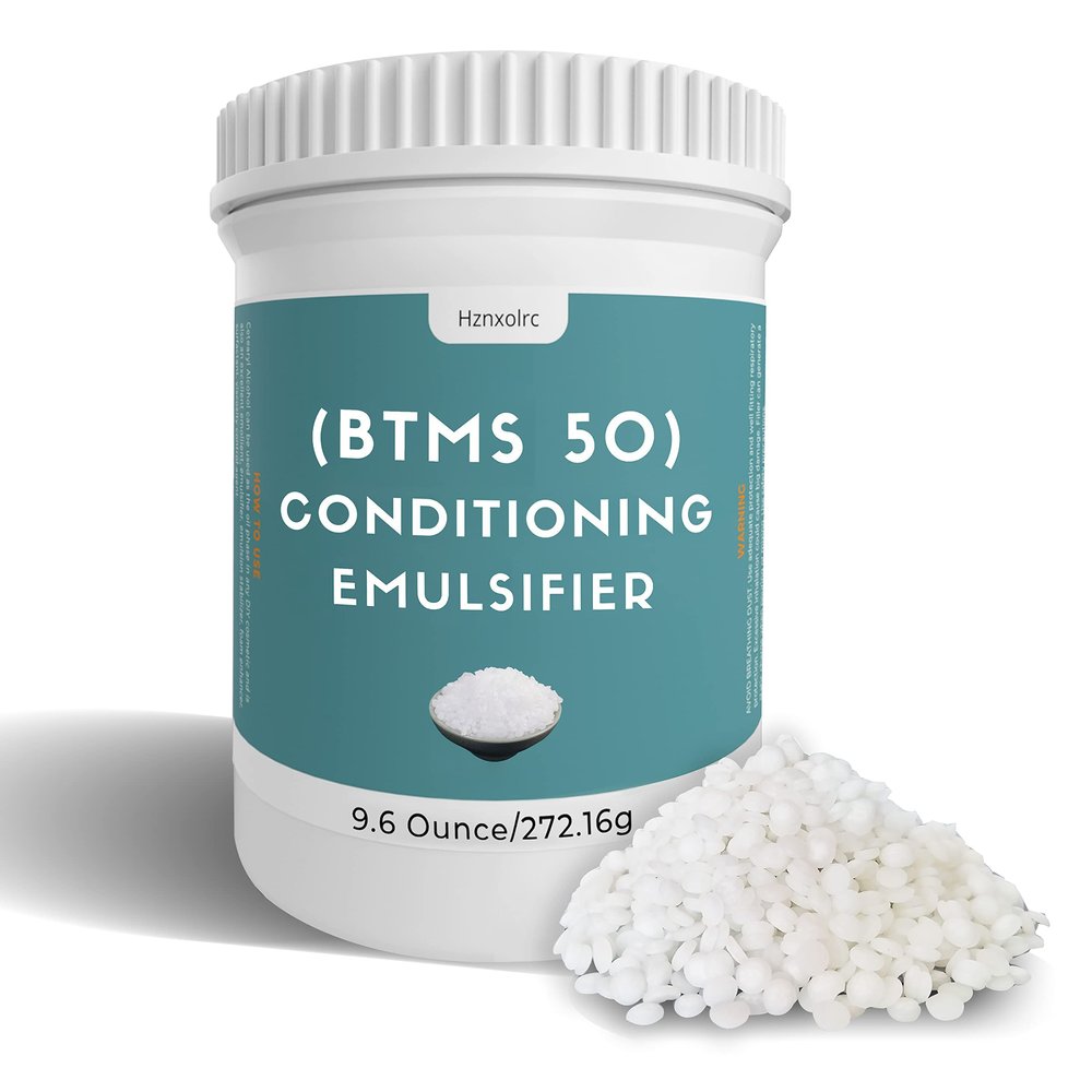 9.6 oz BTMS 50 Conditioning Emulsifier for Making Leave-in Conditioner, Premium BTMS 50 Conditioning Emulsifier Granules, Higher Activity Than BTMS 25, Suitable for Making Lotions, Shampoos and More