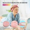 Fitifun Extra Long Heatless Velour Curling Rod Headband - 61" No Heat Soft Cotton Curling Ribbon Kit for Women (Pink) view 2