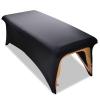 Stretchy Lash Bed Cover for Lash Extension Bed, Protective Spa Treatment Sheet Set for Lash Bed Topper or Massage Bed (Black) view 1