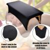 Stretchy Lash Bed Cover for Lash Extension Bed, Protective Spa Treatment Sheet Set for Lash Bed Topper or Massage Bed (Black) view 3