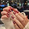 1 Pack of 50 pcs Fusiform Gold Nail Charms Nail Art Kit 3D Nail Charms Nail Gems Nail Rhinestones for Nails Set view 2