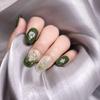 1 Pack of 50 pcs Fusiform Gold Nail Charms Nail Art Kit 3D Nail Charms Nail Gems Nail Rhinestones for Nails Set view 4