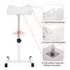 QUEESALN Pedicure Stand Footrest Stand Adjustable Height Technician SPA Beauty Stand Stool with Non-Slip SPA Salon Home Equipment White view 3