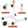 QUEESALN Pedicure Stand Footrest Stand Adjustable Height Technician SPA Beauty Stand Stool with Non-Slip SPA Salon Home Equipment White view 4