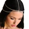 Fdesigner Wedding Rhinestone Head Chain Vintage Crystal Headpieces Bride Layered Hair Chain Festival Women Hair Accesories (Boho-Gold) view 1