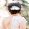 Latious Feather Wedding Hair Comb White Fascinator Hair Clip1920s Flapper Hair Accessories for Women and Girls view 3