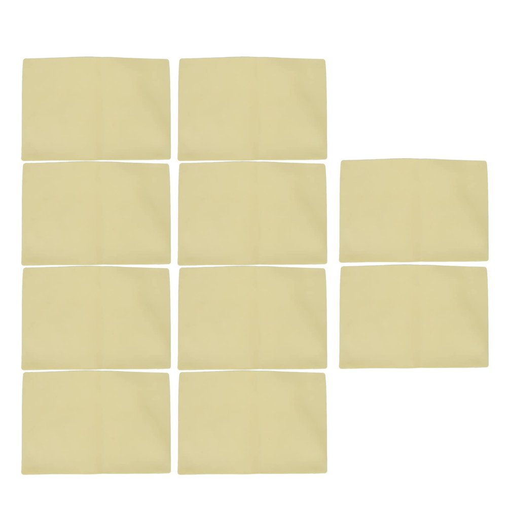 10Pcs Practice, Double Sides Fake Skin A4 Blank 1mm Thick Soft Elastic Silicone Food Grade Easy to Color Fake Skin for Beginners Makeup Eyebrows