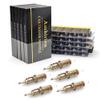 Ambition Premium 50Pcs #12 Standard 15M1 Tattoo Cartridges Needles Disposable Supply 15 Single Stack Magnum for Professionals and Beginners Tattoo Artists view 1