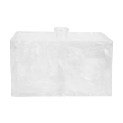Cabilock Box cosmetic cotton storage box cotton pad container makeup applicator organizer floss holder flosser dispenser pads holder Compartments Case patch