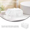 Cabilock Box cosmetic cotton storage box cotton pad container makeup applicator organizer floss holder flosser dispenser pads holder Compartments Case patch view 2