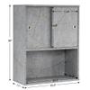 BarberPub Wall Mounted Barber Shampoo Station Storage Cabinet Salon Beauty Spa Equipment for Barber Salon Shop(Gold&Grey) 7136 view 3
