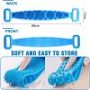 Back Scrubber for Shower,26.8 Inches Exfoliating Back Scrubber,Brush Silicone Back Brush ,Back Scrubber, Bath Shower Scrubber for Men and Women, Easy To Clean and Relax Your Body (Blue Green) view 3