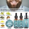 Beard Kit,Beard Grooming Kit for Men W/Straight Razor,2 PACK Beard Oil, Wash, Balm, Brush, Comb, Scissors Mens Birthday Christmas Gifts for Men Boyfriend Husband Beard Trimming Shaving Kit view 4