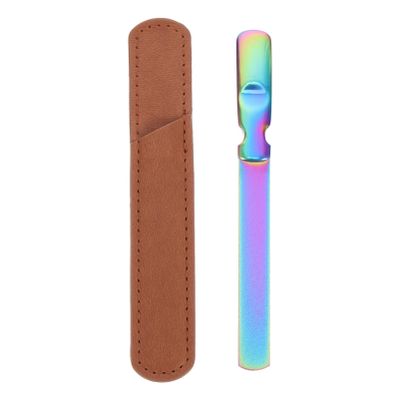 FOMIYES Manicure Tool Set Fingernail File Metal Nail File Strip Compact Beauty Salon Nail
