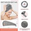Microfiber Hair Towel Hair Wrap: 2 Pack 10X26 Hair Dryer Towels for Women Absorbent Turban Twist Hair Drying Shower Cap Curly Hair Products for Hair Care Hair Accessories (04 2-Pcs Navy Blue) view 3