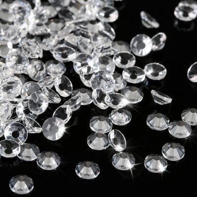 Novani Rhinestones Glass Rhinestones for Crafts Nail Gems Clear Stones Jewels Round Gemstones Non-Hotfix Crystal,SS20,1440 Pieces,Transparent