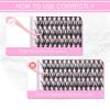 Individual Lashes Large Tray D Curl Lash Clusters 10D 20D 30D 40D Individual Lash Extensions Cluster Lashes Lash Extension Supplies Eyelash Clusters (20D-0.07D, 12mm) view 3