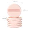 6 Pcs Pure Cotton Super Soft Washable Loose Powder Puff, 2.65 Inch Round Puff for Foundation Makeup view 2